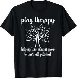 Helping Tiny Humans Play Therapist Play Therapy T-Shirt