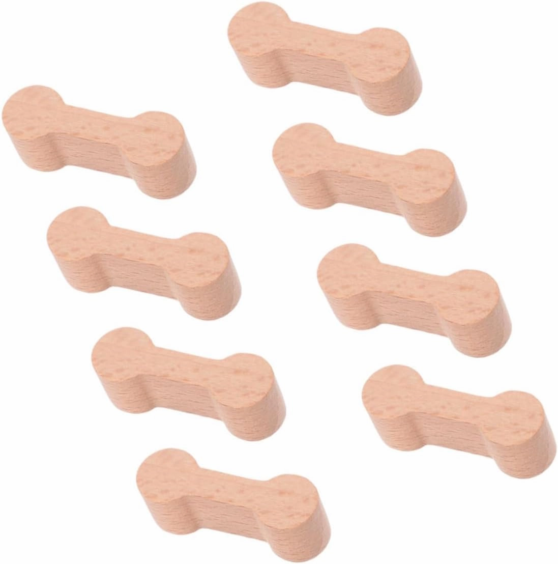 Hemoton 40pcs Wooden Train Track Connectors Adapters for Creative Play Compatible Major Railway Brands Compact Design for Boys and Girls Cognitive Development and Coordination