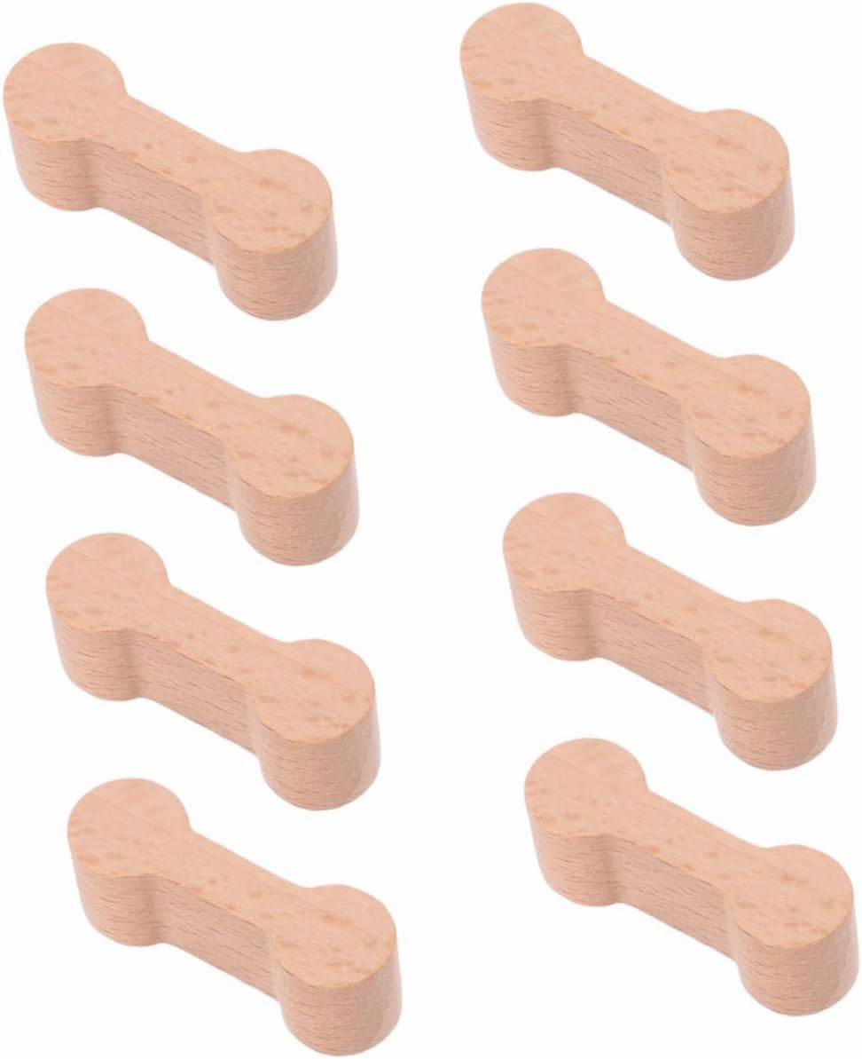 Hemoton 40pcs Wooden Train Track Connectors Adapters for Creative Play Compatible Major Railway Brands Compact Design for Boys and Girls Cognitive Development and Coordination