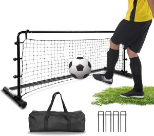 Hikeen 54 x 16 Inch Heavy Duty Soccer Rebounder,Enhanced Rebound Soccer Rebounder Net w/Robust Steel Frame & PE Netting,Portable Easy Setup Soccer Training Equipment for Control, Passing Practice
