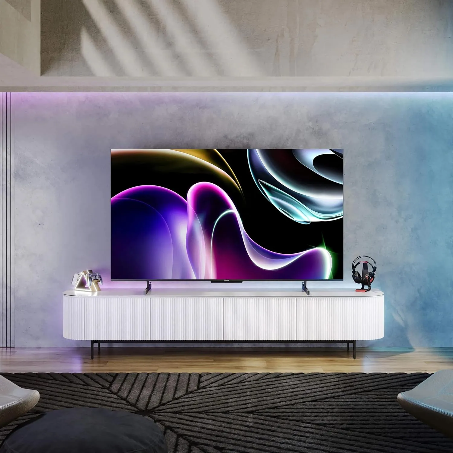 Hisense 65-Inch Class U7 Series Mini-LED ULED 4K UHD Google Smart TV (65U7K) - QLED, Native 144Hz, 1000-Nit, Dolby Vision IQ, Full Array Local Dimming, Game Mode Pro, Alexa Compatibility, 65U7K