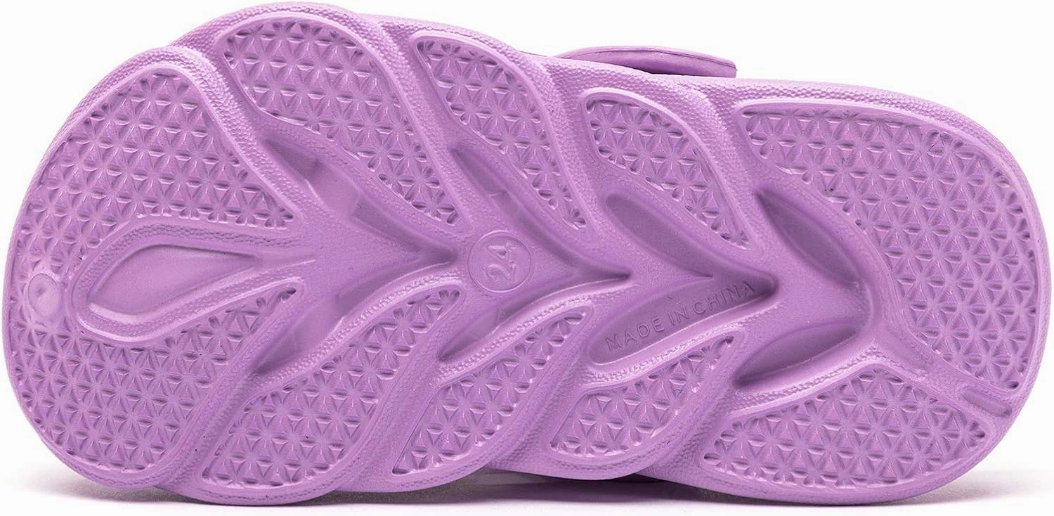 HOBIBEAR Boys and Girls Classic Graphic Garden Clogs Slip on Water Shoes(Toddler/Little Kids/Big Kids)