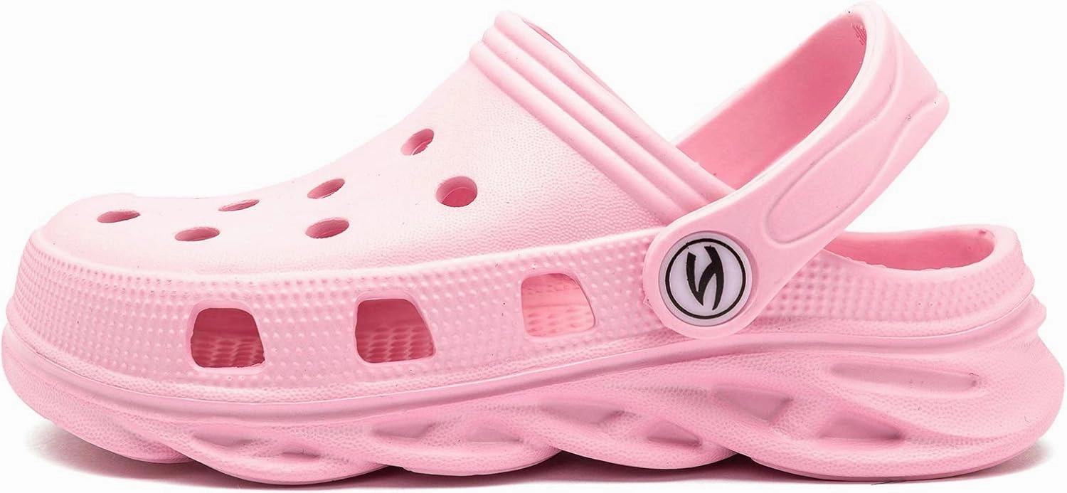 HOBIBEAR Boys and Girls Classic Graphic Garden Clogs Slip on Water Shoes(Toddler/Little Kids/Big Kids)