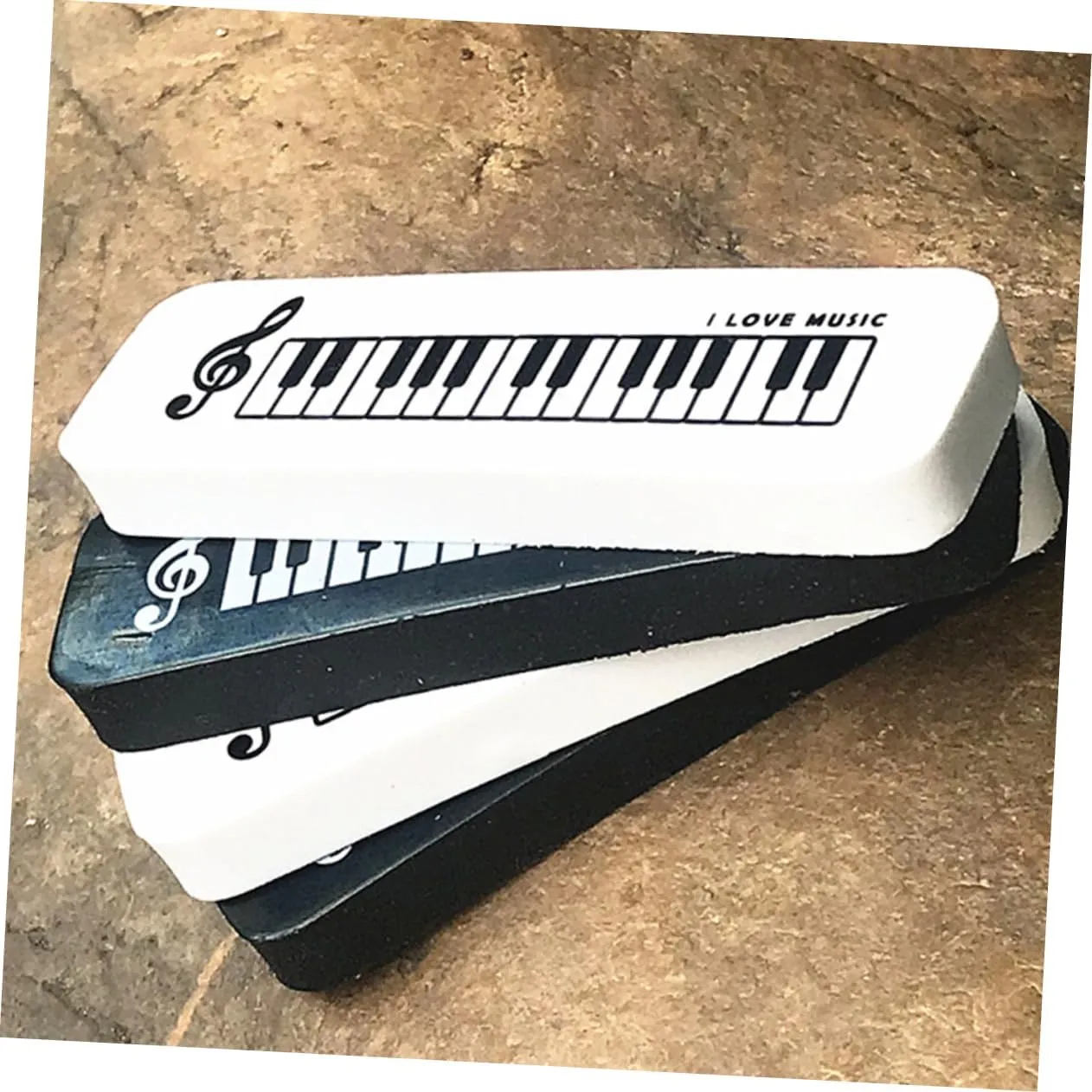 Homoyoyo 20 pcs Small Cute Piano Shaped Erasers Decorative Pencil Erasers for Home Classroom Rewards Party Favors and Game Prizes Compact and Convenient Design for Students