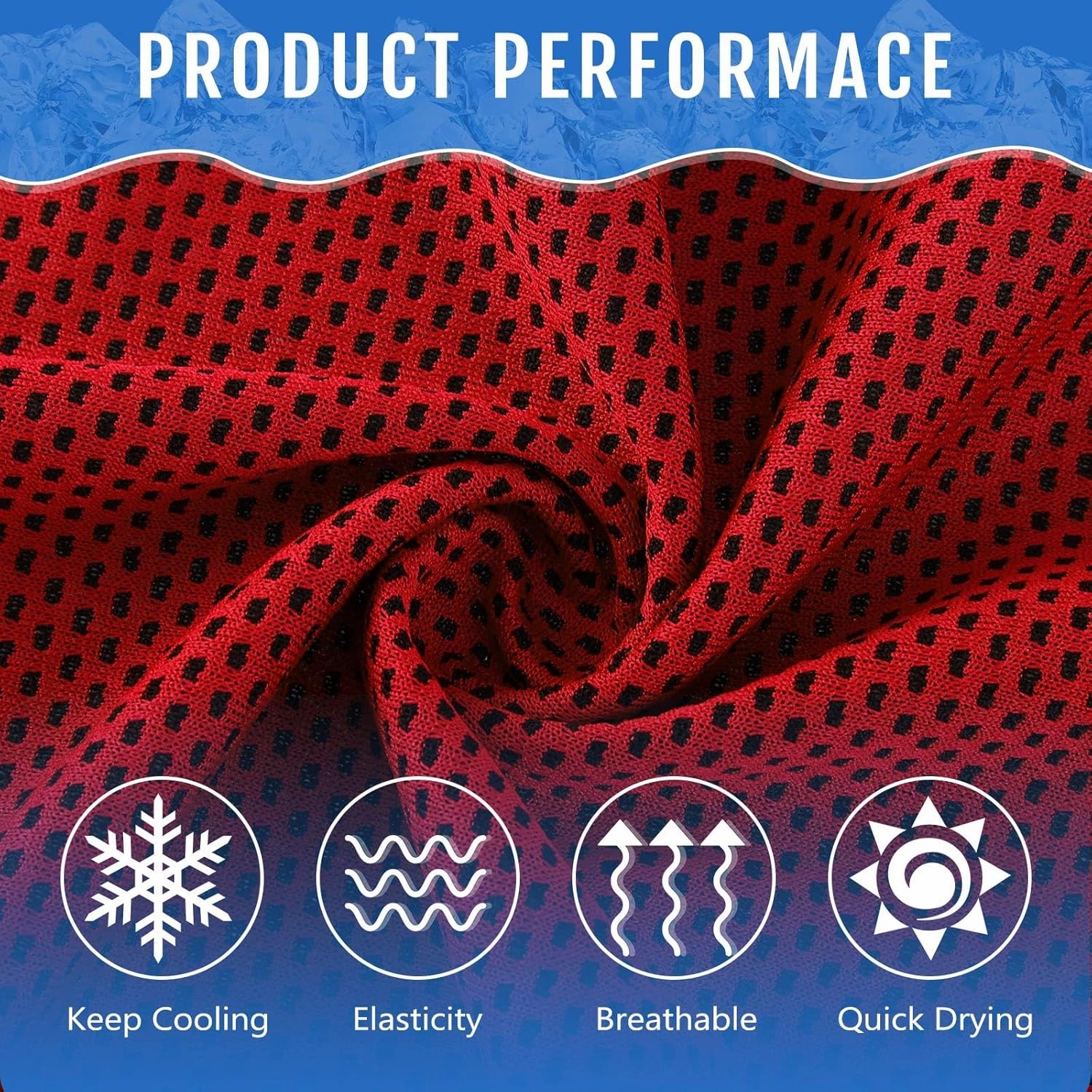 Hosuly 30 Pack Cooling Towels, 40"x12" Ice Breathable Soft Chilly Sweat Rag Microfiber Workout Rags for Gym Cooling Towels for Neck and Face for Yoga Golf Sport Running