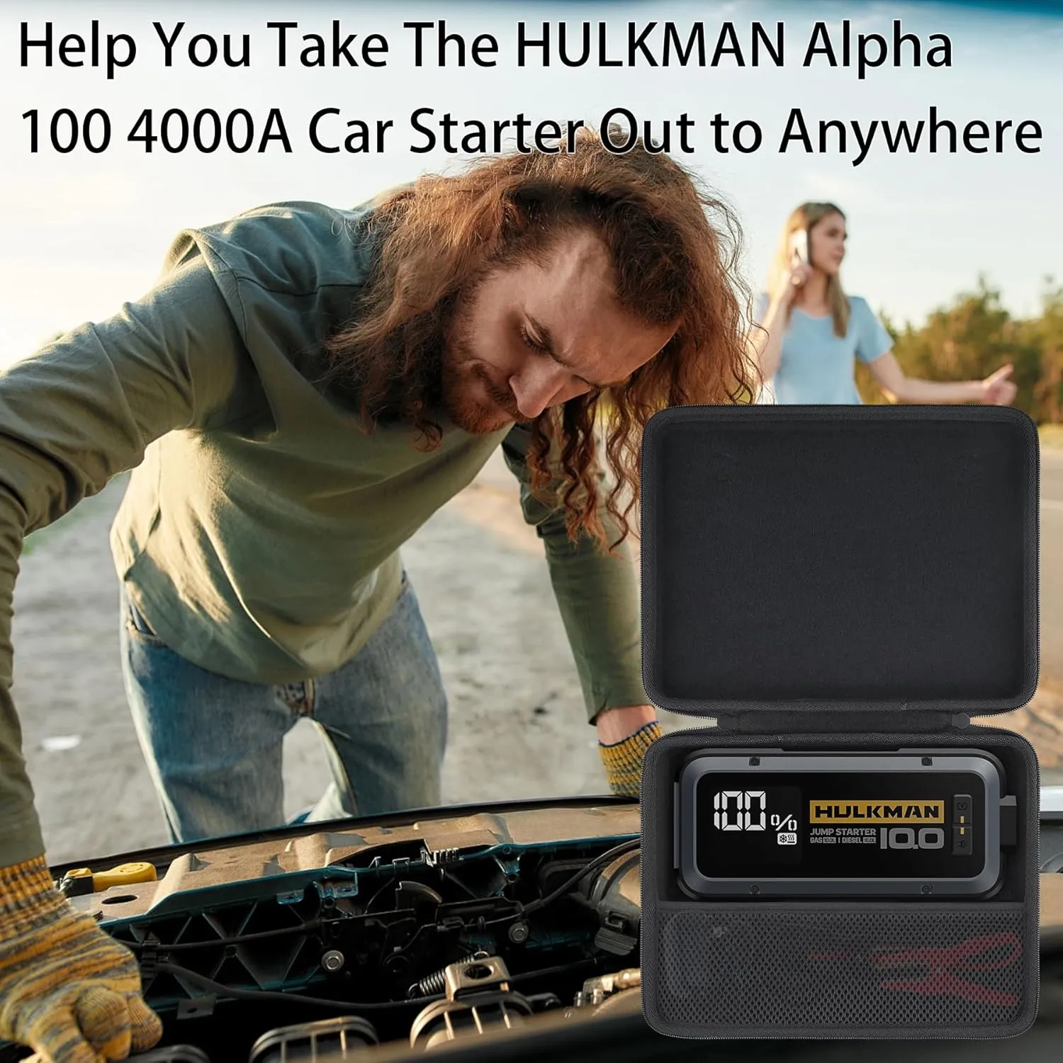 HULKMAN Alpha 85 Case 85s Jump Starter Car Battery Charger Hard Travel Carrying
