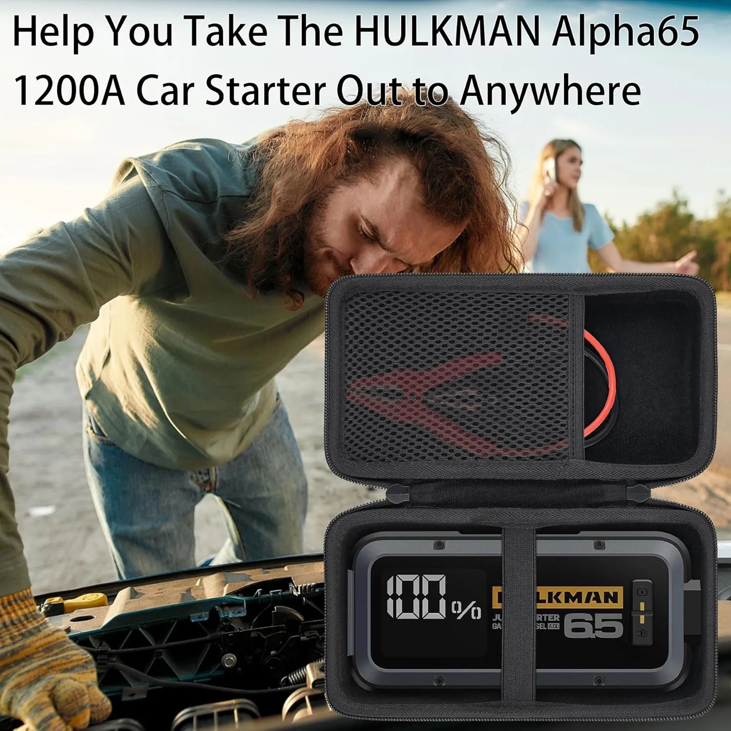 HULKMAN Alpha 85 Case 85s Jump Starter Car Battery Charger Hard Travel Carrying