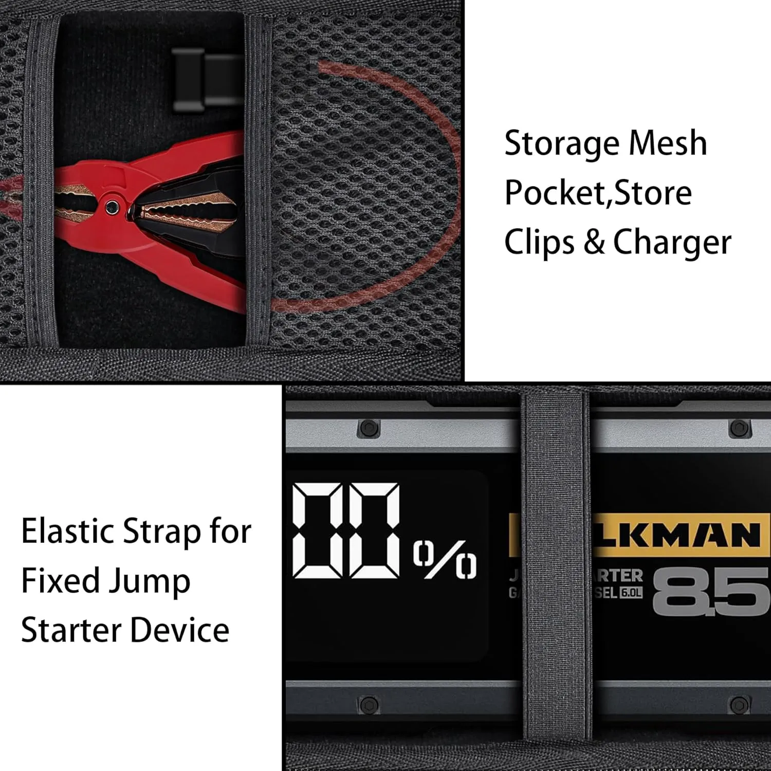 HULKMAN Alpha 85 Case 85s Jump Starter Car Battery Charger Hard Travel Carrying