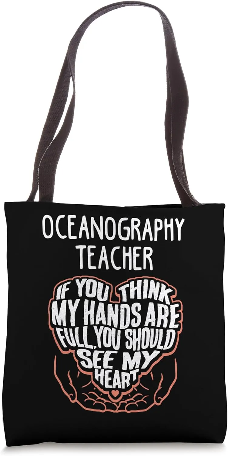I Train Oceanography Super Heroes - Teacher Graphic Tote Bag