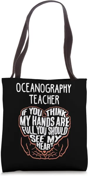 I Train Oceanography Super Heroes - Teacher Graphic Tote Bag