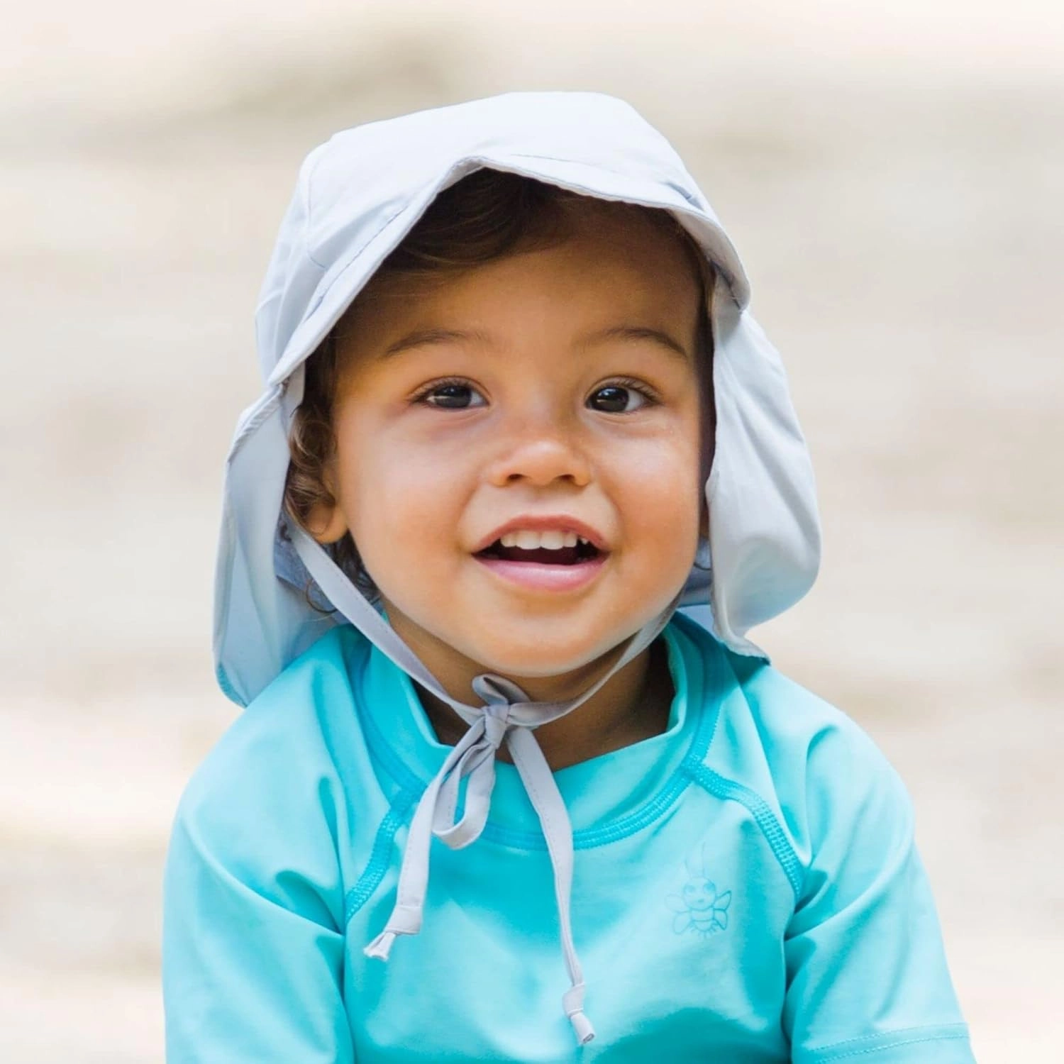 i Play Breathable Solid Flap Infant Baby Sun Protection & Swim Hat