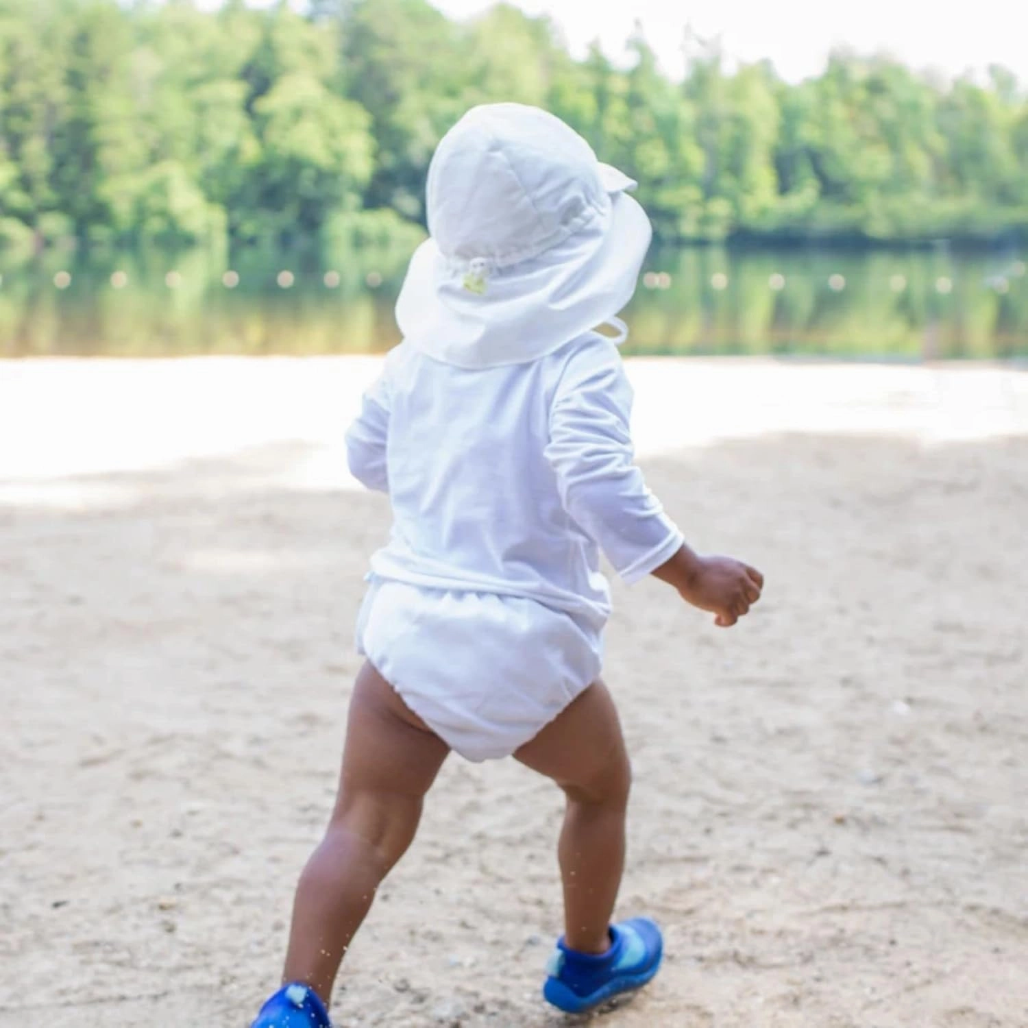 i Play Breathable Solid Flap Infant Baby Sun Protection & Swim Hat