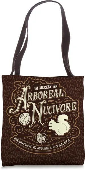 I'm Merely An Arboreal Nucivore - Grandiloquent Mercantile Tote Bag