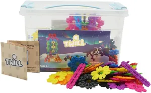 Incredibly Interconnectable Twill 306 Piece Building Blocks Set for Kids, Open-Ended Construction Set, STEM/STEAM Education Toy, Building Blocks for Boys and Girls Ages 5 