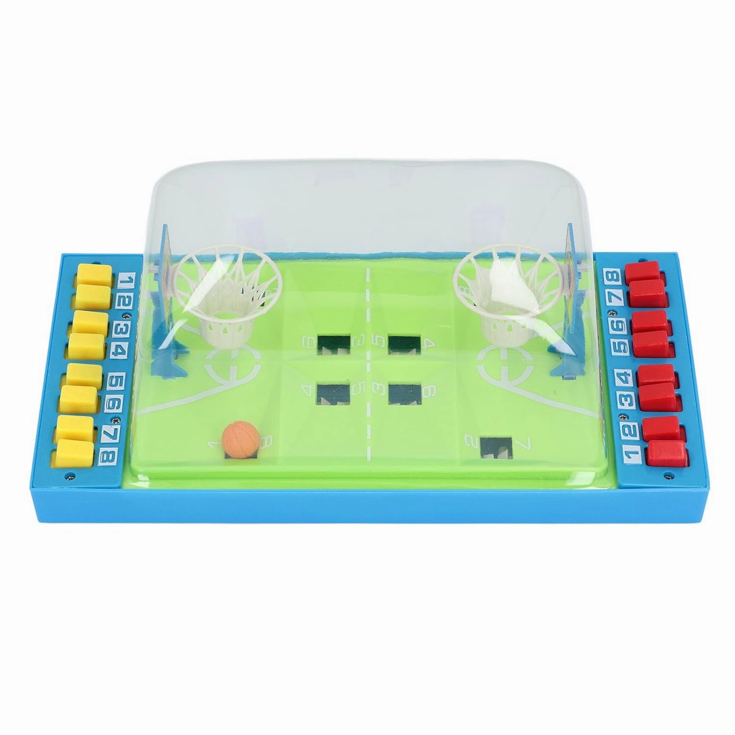 Interactive Basketball Game Toy Improve Finger Dexterity Enhances Cognitive Skills Dual Player Basketball Game Educational Plastic Table Game Suitable for Home and School Use