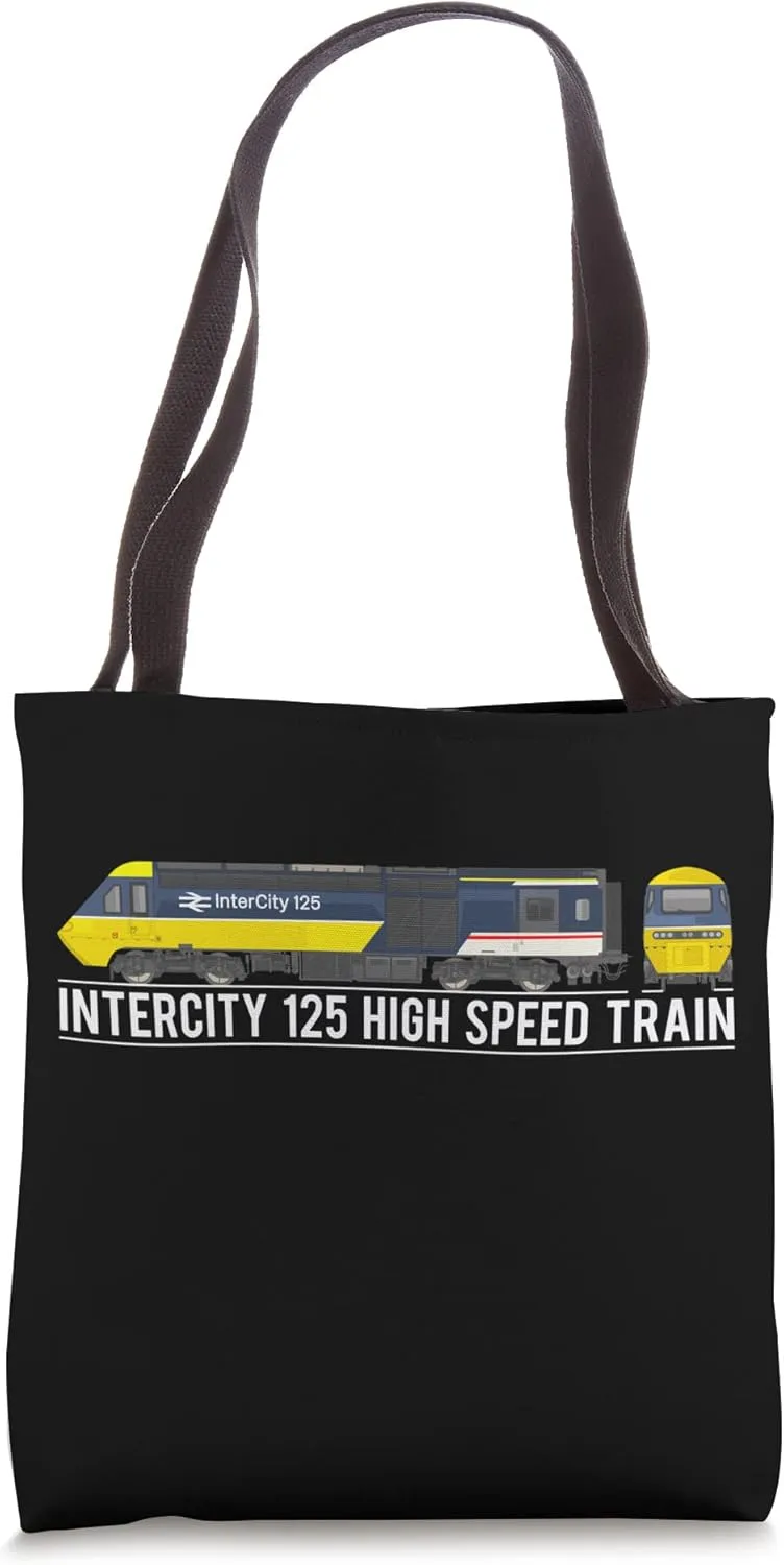 InterCity 125 High Speed Train British Rail Diagram Tote Bag