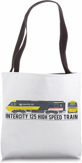InterCity 125 High Speed Train British Rail Diagram Tote Bag