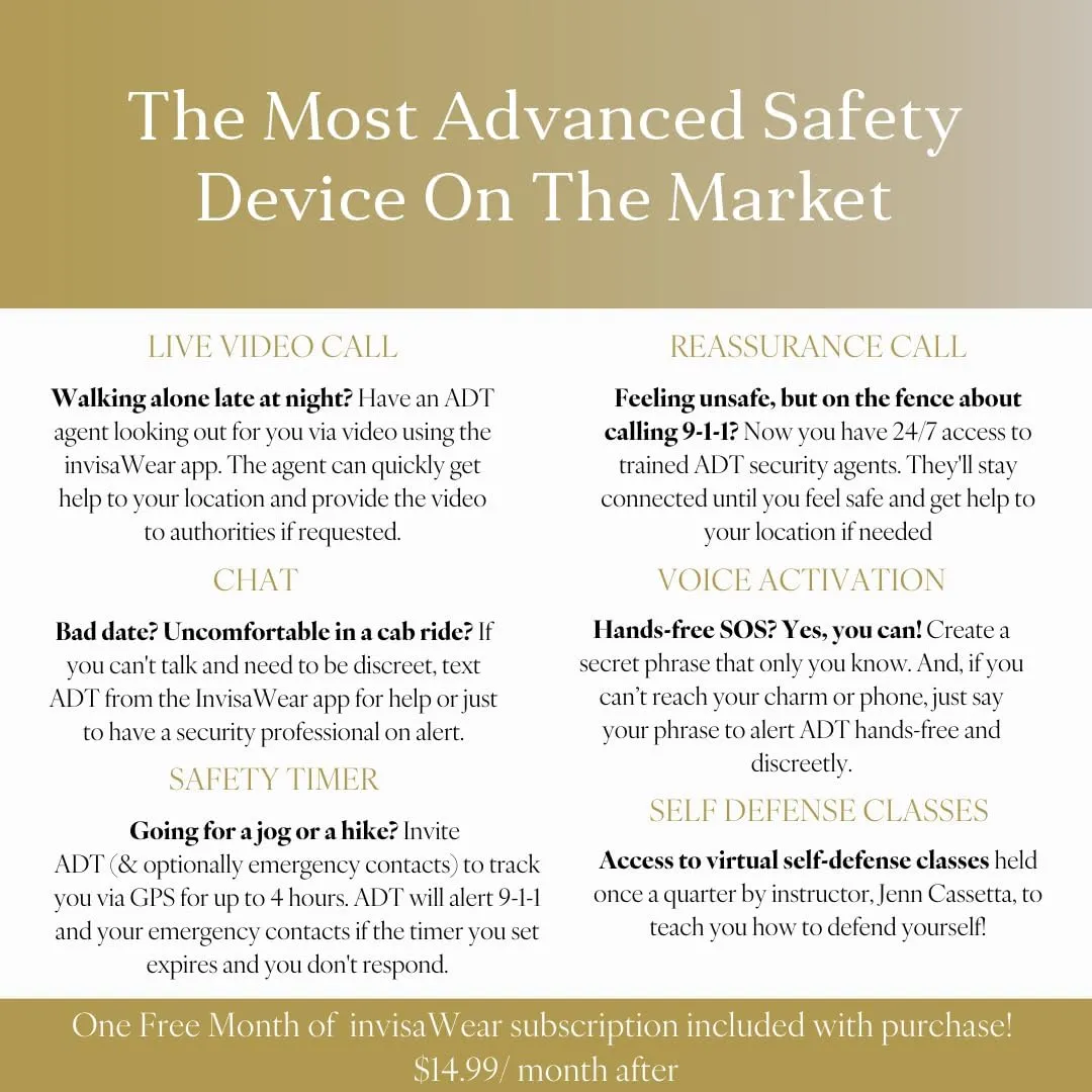 invisawear Smart Jewelry - Personal Safety Device-Bracelet