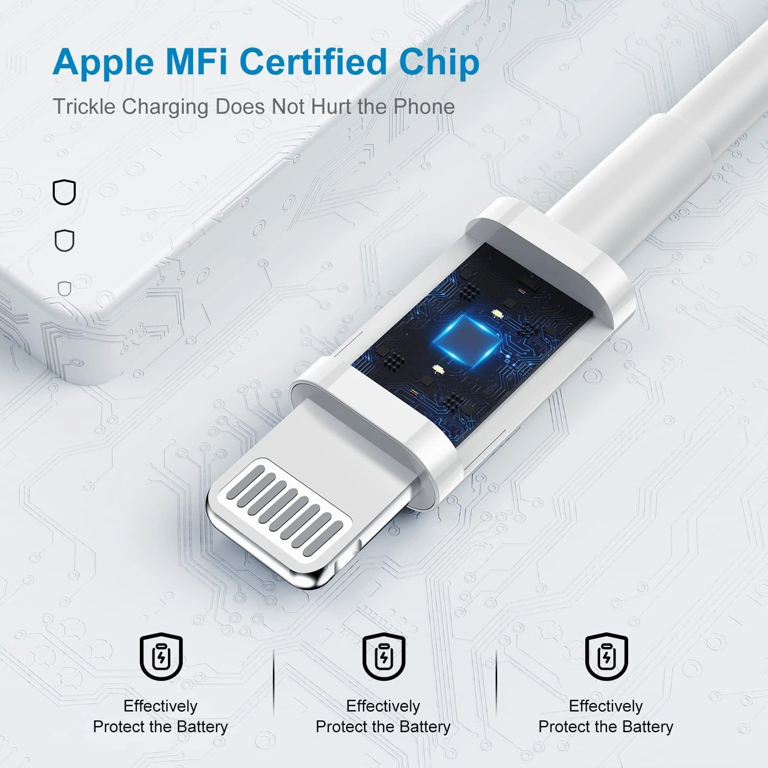 iPhone Charger Fast Charging 6ft Cord【Apple Certified】 USB C to Lightning Cable with 20W Fast Charger Block for iPhone 14 Pro Max/13 Plus/12 Mini/11/iPad Pro/Air(2-Pack)
