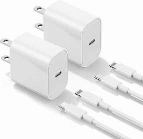 iPhone Charger Fast Charging 6ft Cord【Apple Certified】 USB C to Lightning Cable with 20W Fast Charger Block for iPhone 14 Pro Max/13 Plus/12 Mini/11/iPad Pro/Air(2-Pack)