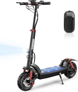 isinwheel GT1/GT2 Electric Scooter Adults, 28 MPH Top Speed, 28/37Miles Range,800/1000W Motor E-Scooter,10"/11" Off-Road Tires,Foldable Scooter for Adults with Dual Suspension & Turn Signal