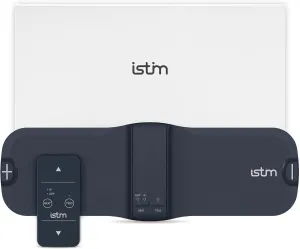 iStim X1 Wireless Heat TENS Unit Muscle Stimulator for Back Pain Relief - Rechargeable Massager with Remote Control,15 Intensity and Japanese Gel Pads