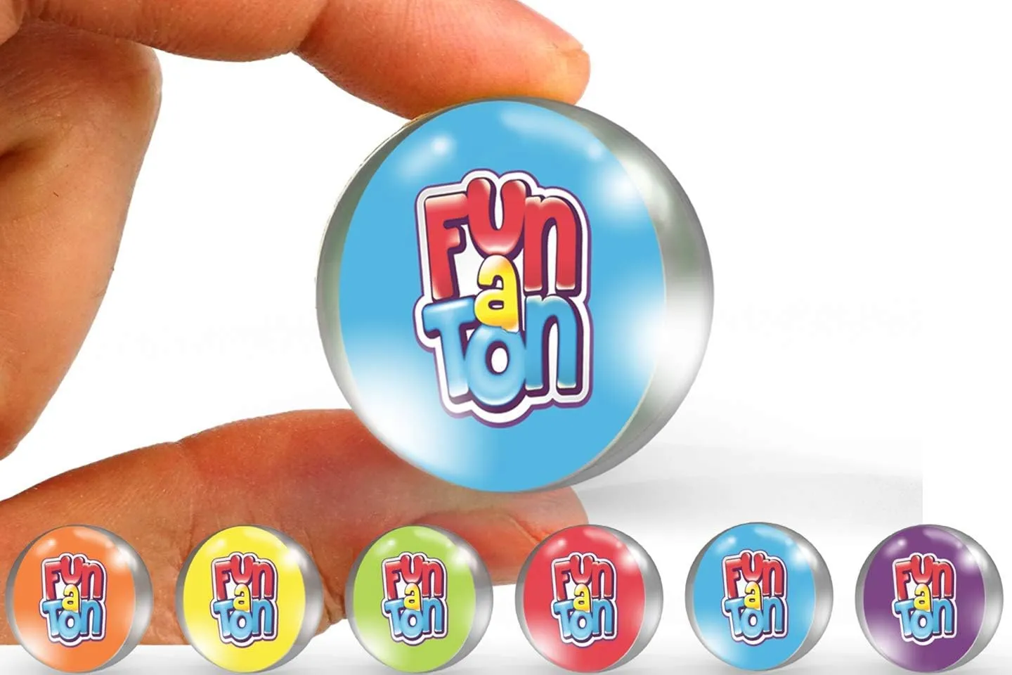 JA-RU Light Up Rubber Spike Ball (Pack of 12 Balls) with Flashing Lights | Bouncy Stress Ball | Great Fidget Ball Toy for Kids | Bulk Bouncing Sensory Balls | Plus 1 Bouncy Ball. 695-12p