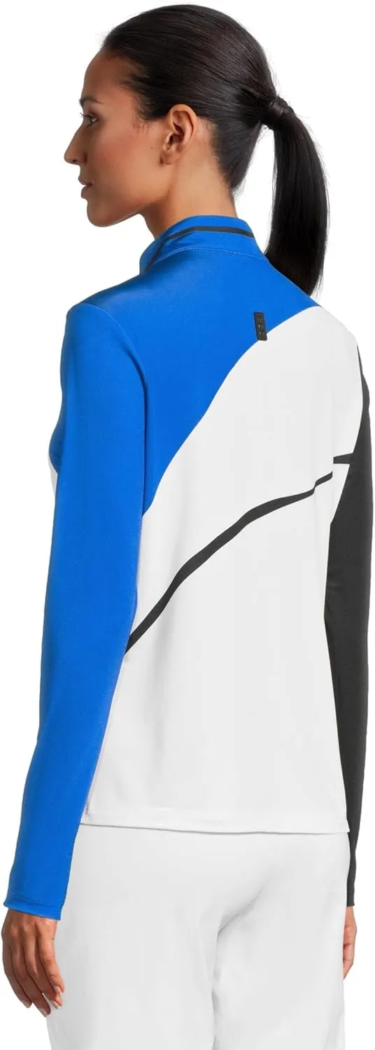 Jamie Sadock Women's Wrapped Print Long Sleeve 1/4 Zip Top