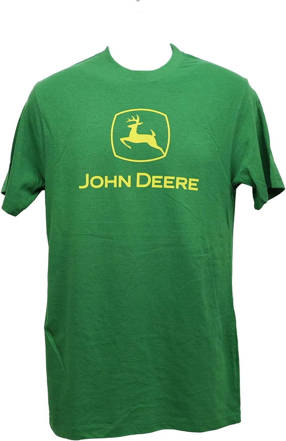 John Deere Mens Classic Yellow Logo Short Sleeve T-Shirt