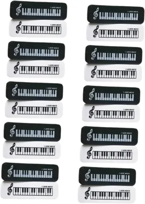 jojofuny 20 pcs Piano Shaped Erasers Cute Decorative Small Erasers for Homework Portable and Lightweight Classroom Rewards and Fun Party Favors