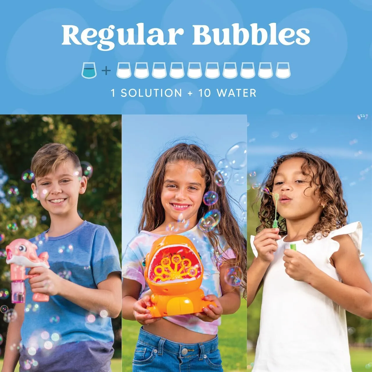 JOYIN 32 oz Bubble Solution Refills (Close to 1L/ 2.5 Gallon), Concentrated Solution for Bubble Machine, Wands, Blower, Easter (Orange)
