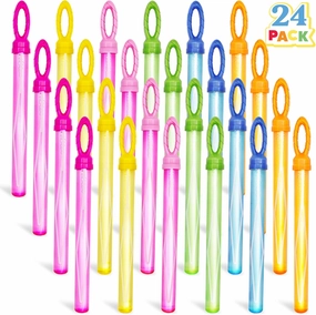 JOYIN 24 Pack 14’’ Big Bubble Wands Bulk Leaf Blower Bubble (2 Dozen) for Summer Toy, Outdoor/Indoor Activity Use, Easter, Party Favors Supplies for Kids
