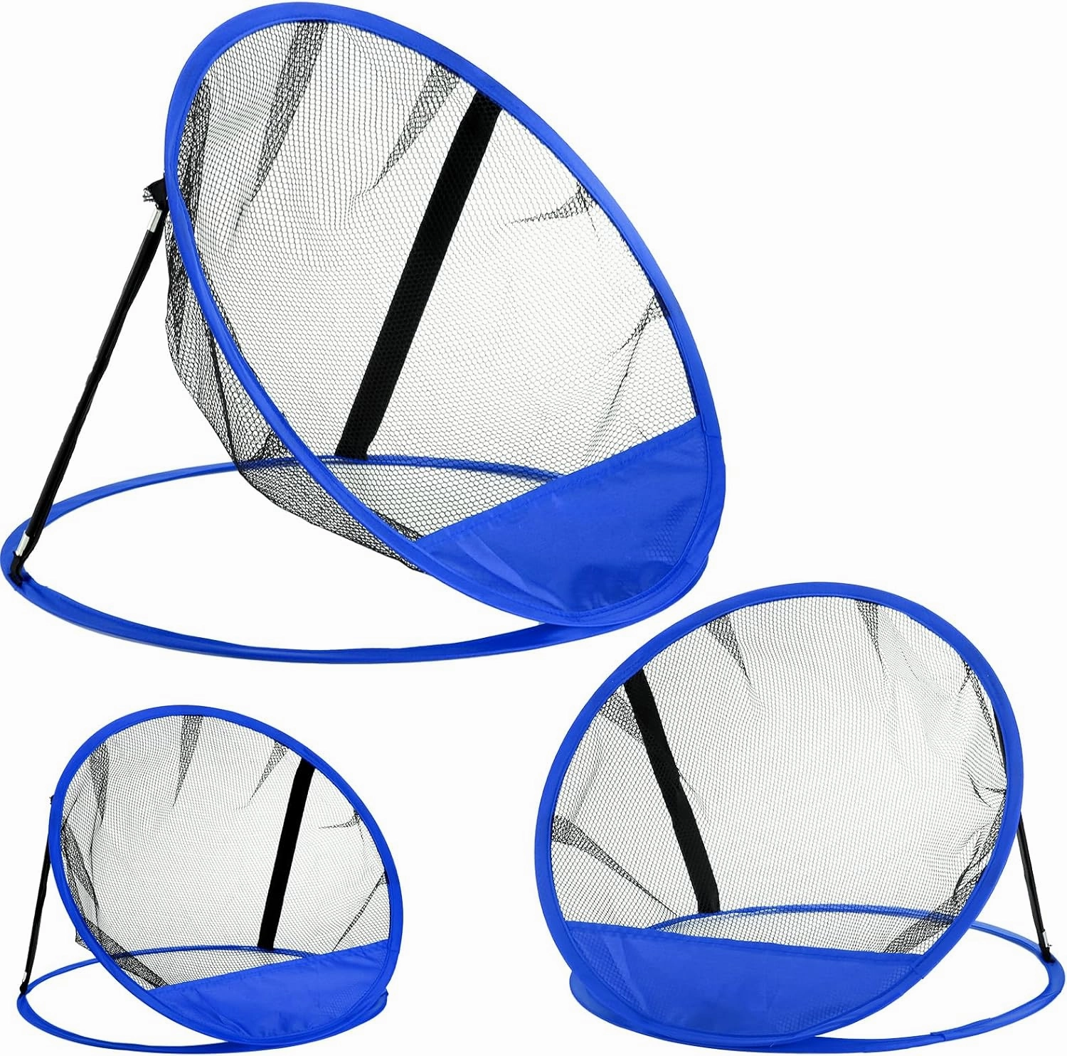 Jucoan Set of 3 Golf Chipping Net, 3 Sizes 12”, 18”, 24” Pop Up Golf Target Practice Net for Indoor Outdoor Backyard, Gifts for Men, Father, Husband, Kid Golfers