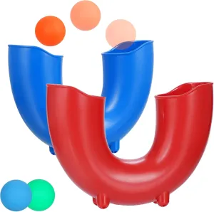 Juggling Balls Skill Game Set with 3 Balls, Interactive Coordination Toys for Kids 8-13, Teens & Adults, Gifts for 8 Year Old Boys Indoor & Outdoor Multiplayer Games, 2 Packs