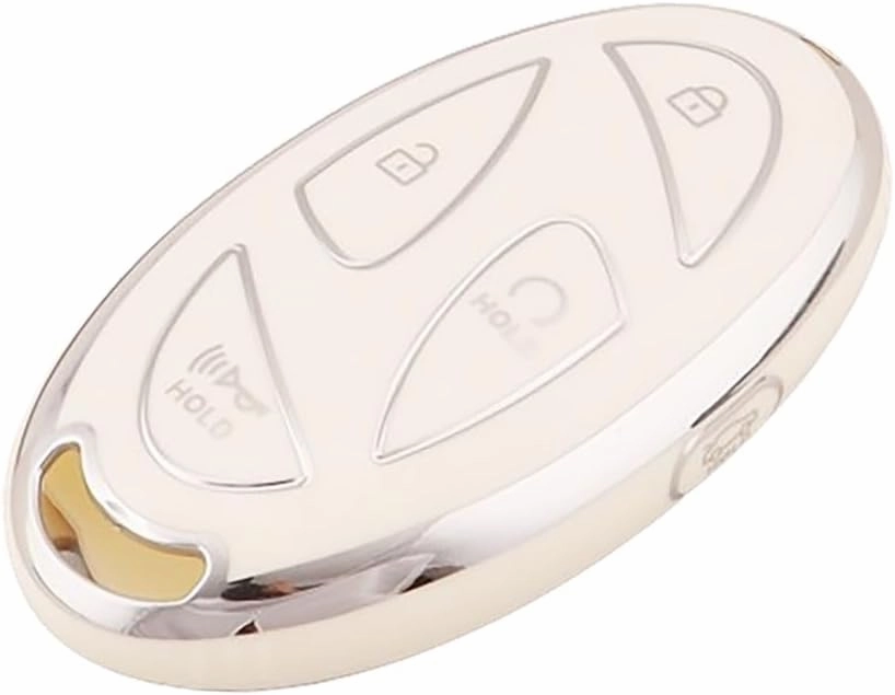 Key Cover Case fit for Hyundai Kona Ioniq 6 Sonata Santa Fe Elantra Hybrid Grandeur GN7 2024 2023 Key Fob Protector TPU 5 Buttons B White