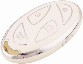 Key Cover Case fit for Hyundai Kona Ioniq 6 Sonata Santa Fe Elantra Hybrid Grandeur GN7 2024 2023 Key Fob Protector TPU 5 Buttons B White
