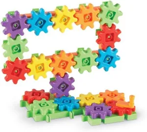 Kids Building Blocks STEM Toys, 120 PCS Plastic Gear Toys Safe Material Toddler Educational Toy for Girls and Boys Aged 3 