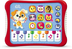 Kids Hits Music Fun Hit Pad – Interactive Musical Tablet Toy with Lights, Animal Sounds, Piano & Games – Educational Learning Toy for Toddlers Age 3 