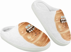 Kids Food Cotton Slippers Fuzzy Warm Cozy Slippers Breathable Fluffy Plush Outdoor Slippers for Litter Kid US 9-15