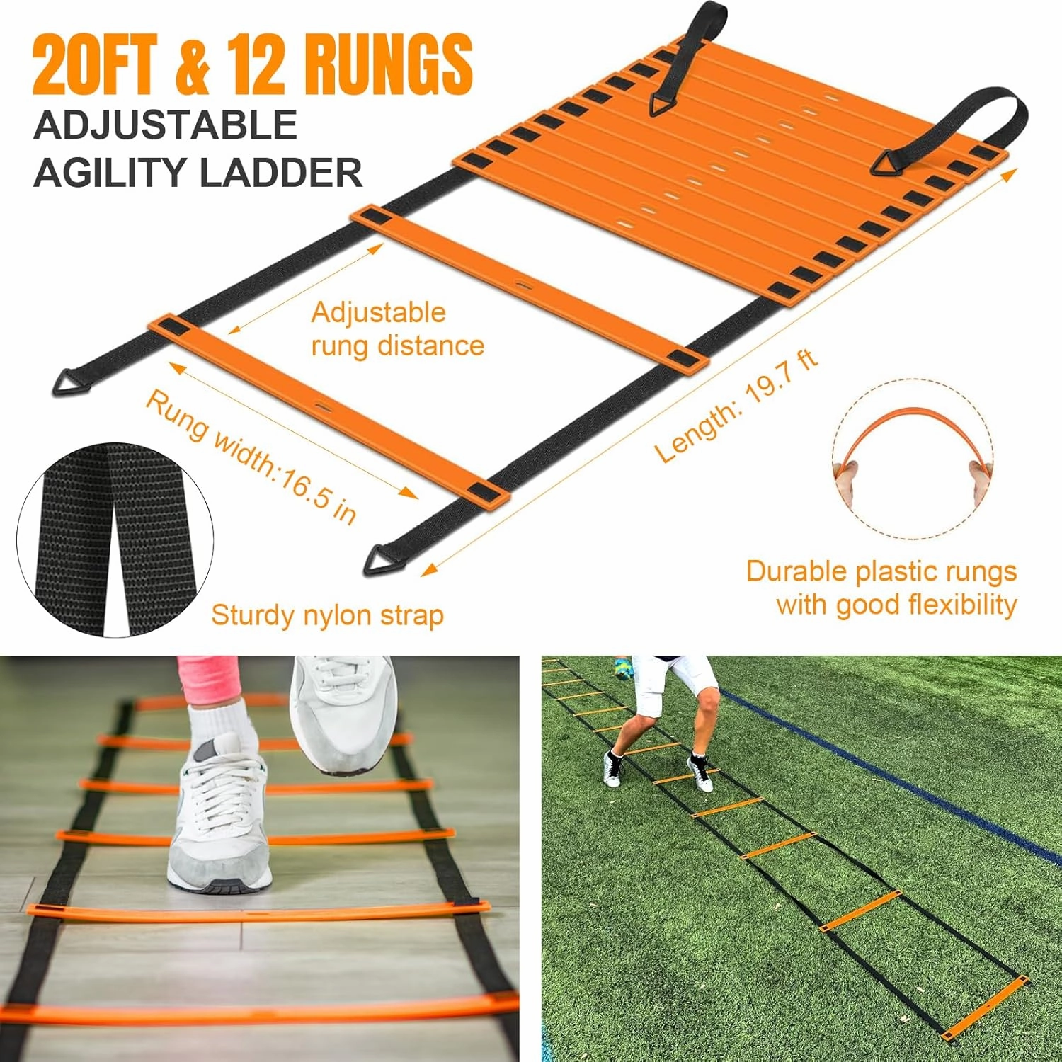 Kids Soccer Goals for Backyard Set, Portable Toddler Soccer Goal 2 of 4x3 ft, 6x4 ft, 7x5 ft, Soccer Training Equipment, Pop Up Soccer Net Kit with Size 4 Soccer Ball, Youth Games, Outdoor Sports Play