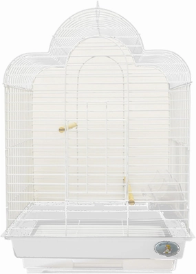 King's Cages ES 1814 T Bird cage Toy Toys Cockatiels Finches Parakeets Lovebirds (White)