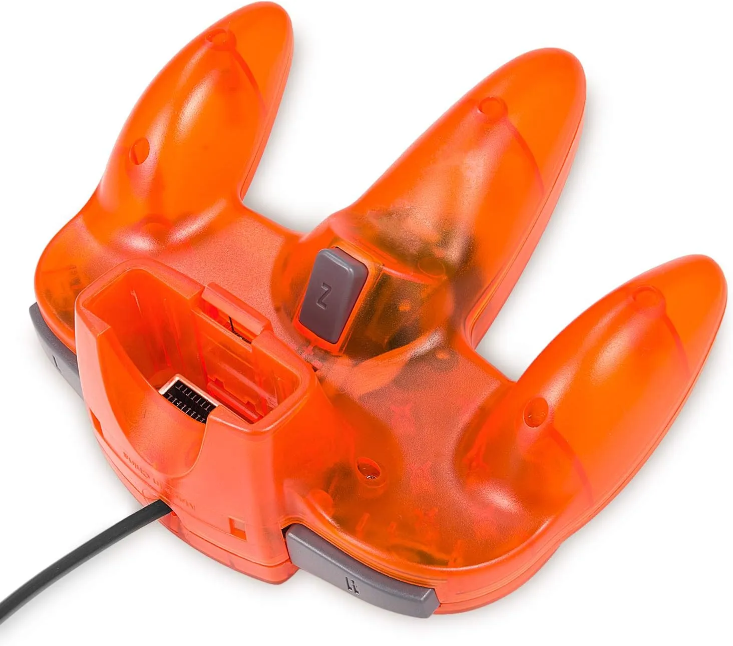 KIWITATA Classic N64 Controller, Retro N64 Wired Gaming Joystick Replacement Controller for N64 System Video Games Console Clear Orange
