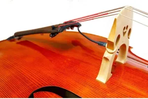 KNA DB-1 Portable Bridge-Mounted Piezo Pickup for Double Bass, Upright, Classical, Rockabilly, Natural Acoustic Sound, Easy Installation, 1/4" Output Jack, No Instrument Modifications