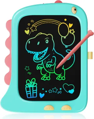 KOKODI LCD Writing Tablet Doodle Board, 3 4 5 6 Year Old Boys Toys Gifts, 8.5 Inch Drawing Pad Airplane Travel Road Trip Essentials, Dinosaur Toddler Kids Games Birthday Christmas Stocking Stuffers