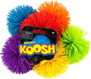 Koosh Balls 3 inch, 3 Pack Assorted Colors - Kids' Beach & Outdoor Fun, Ages 3 