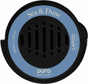 LAFCO New York Pura Car Smart Diffuser Refill, Sea & Dune - 30-Day Scent - Free of Parabens & Phthalates - Cruelty Free