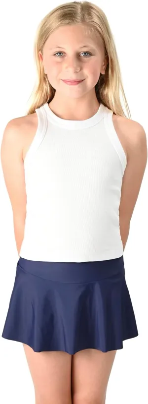 Lands' End Girls' Swimwear UPF 50 Swim Skirt (S-XL)
