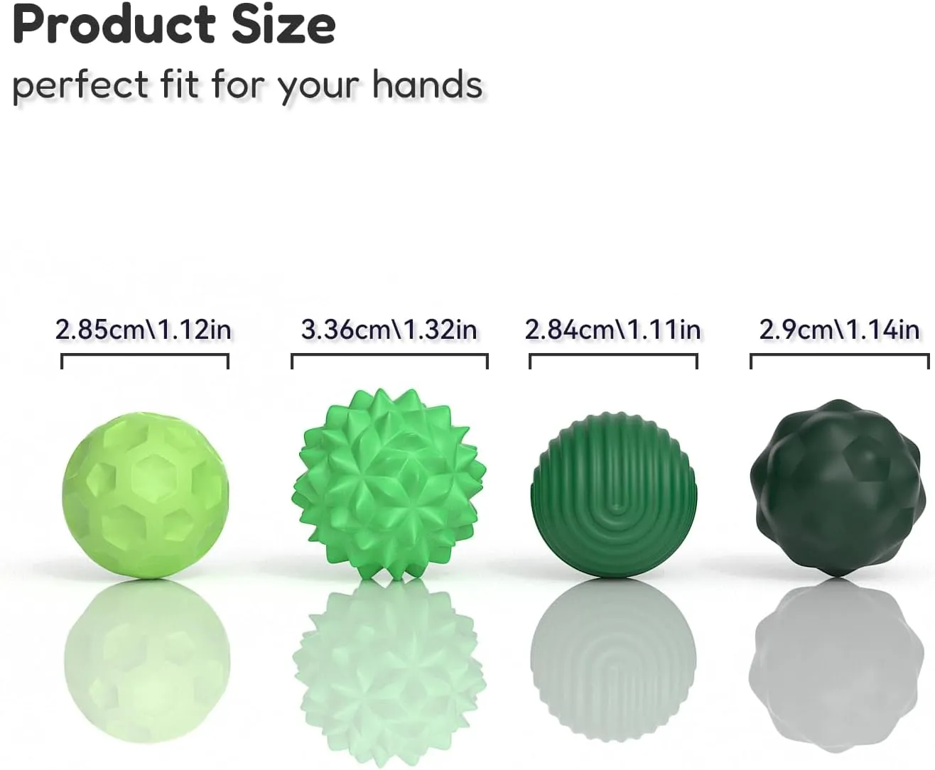 Large Magnetic Sensory Fidget Ball Toy, 8Pcs Silicone Sensory Stress Relief Toys for Adults, Teens with Autism, ADHD, Anxiety, Stocking Stuffers for Women Men Teen Gift (Green, Large)