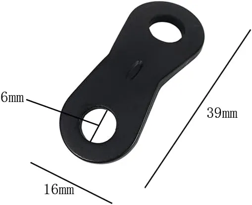 lasenersm 12 Pieces Cord Adjuster Tent Tensioners Guyline Cord Adjuster Rope Adjuster Aluminum Alloy Wind Rope Buckle 2 Hole Rope Guyline Adjuster for Tent Camping Hiking, Black