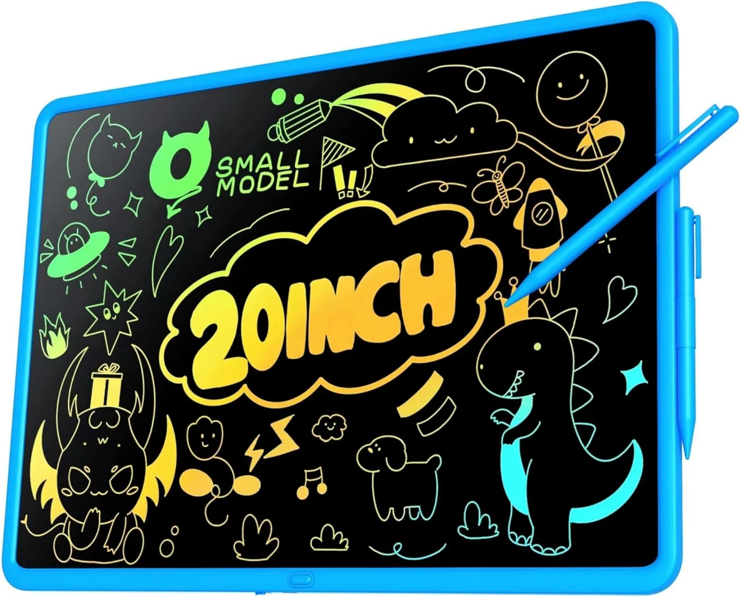 LCD Writing Tablet for Kids, 20 Inch Kids Drawing Pad, Rechargeable Doodle Board, Mess Free Colring Writing Tablet for Adults, Learning Toys for 3  Year Old Boys Girls Birthday Gifts